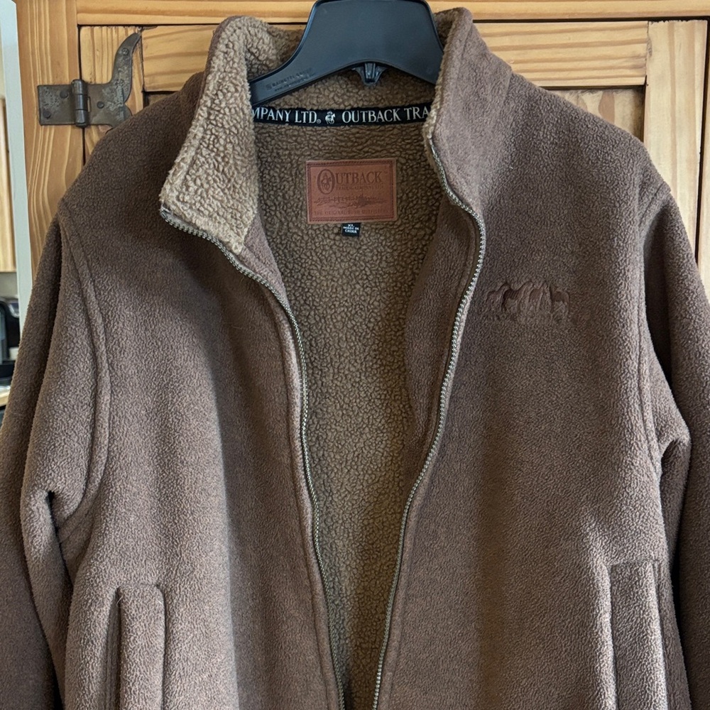 Outback Trading Company Women's Brown Fleece Jacket